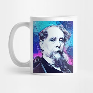 Charles Dickens Snowy Portrait | charlles dickens artwork 5 Mug